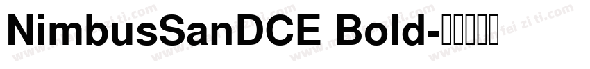NimbusSanDCE Bold字体转换